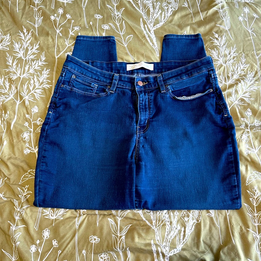 Signature Levi Strauss Mid Rise Skinny Jeans 16 Short